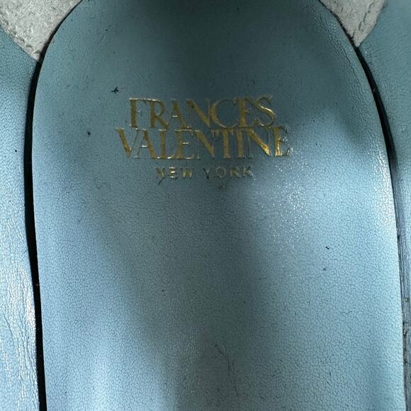 Frances Valentine NWOB Kit Block Heel Pump Dark Gray Size 6.5B Lizard Skin - Picture 6 of 8